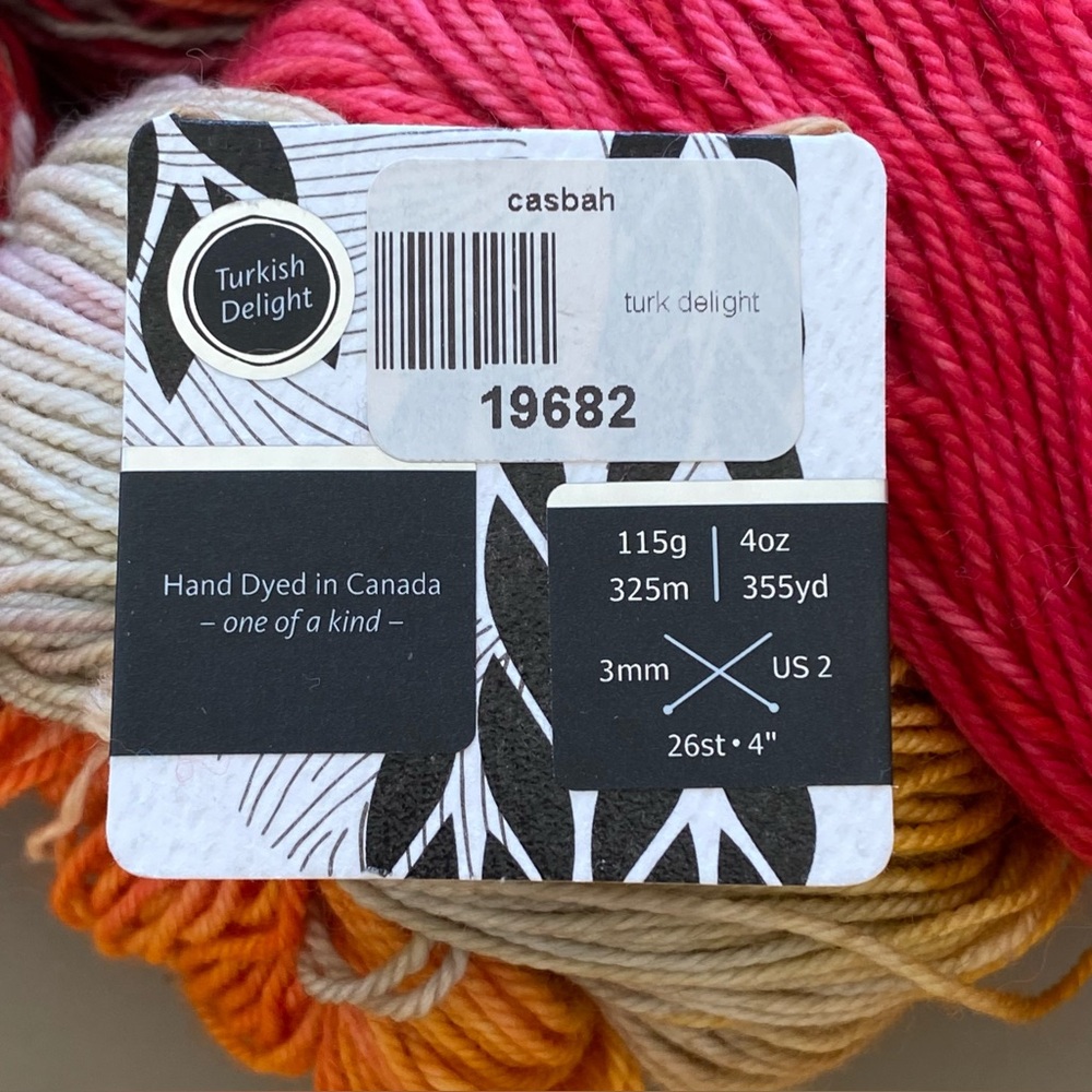 Hand Dyed: Hand Maiden “Casbah” Merino Wool / Cashmere / Nylon Yarn. Sock weight - Picture 5 of 10
